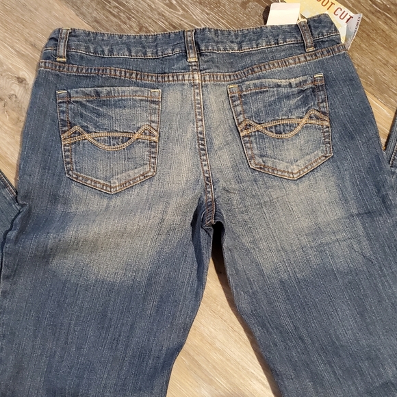 Slightly Distressed Boot Cut Jeans - Picture 3 of 10